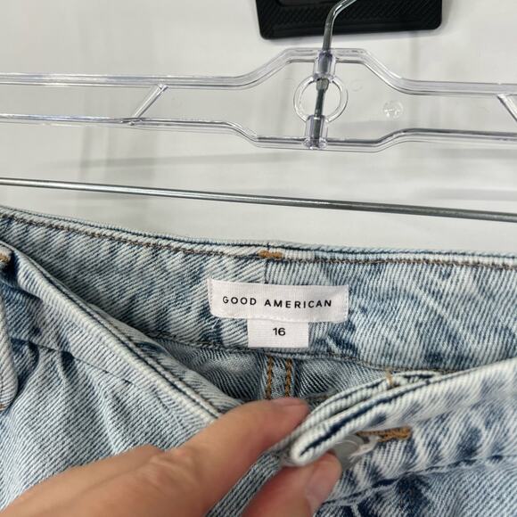 Good American Good Classic High Rise Jeans Light Wash BLUE539 NWT - Picture 3 of 8